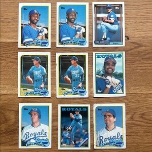 Vintage Kansas City Royals Baseball Cards Set